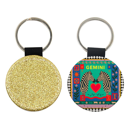 Gemini star sign - keyring by Wallace Elizabeth