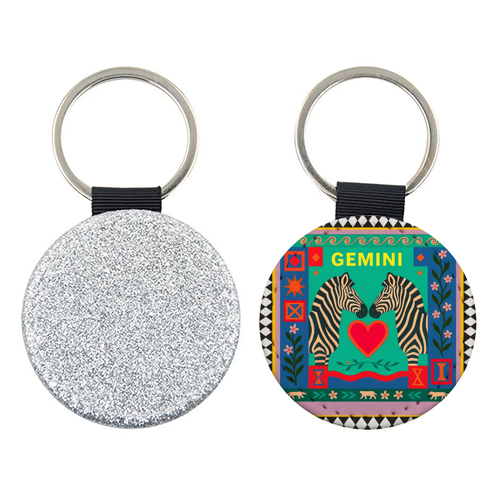 Gemini star sign - keyring by Wallace Elizabeth