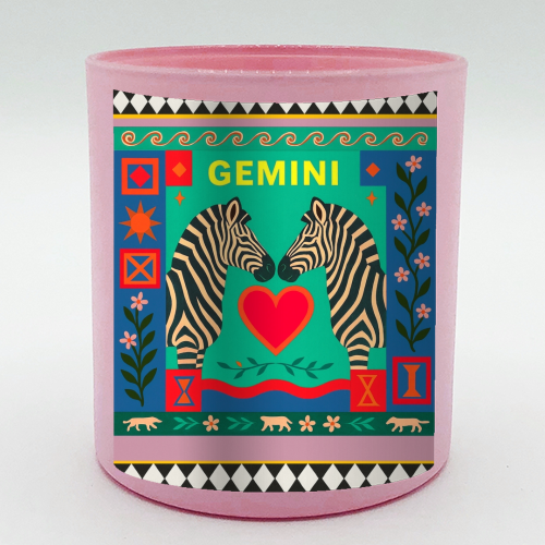 Gemini star sign - scented candle by Wallace Elizabeth