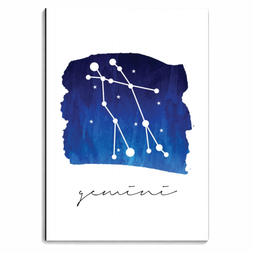 Gemini Zodiac Constellation - personalised A4, A5, A6 notebook by Toni Scott