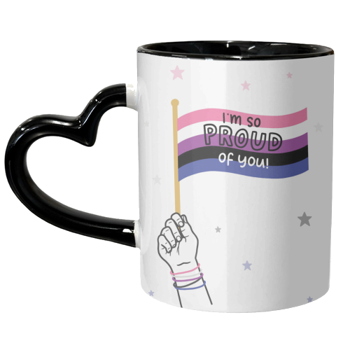 Gender fluid coming out - unique mug by Loren Grosvenor