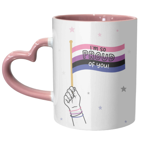 Gender fluid coming out - unique mug by Loren Grosvenor
