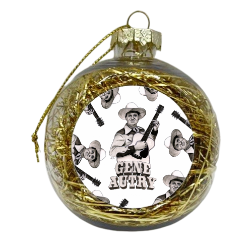 Gene Autry - xmas bauble by Daniel Cash