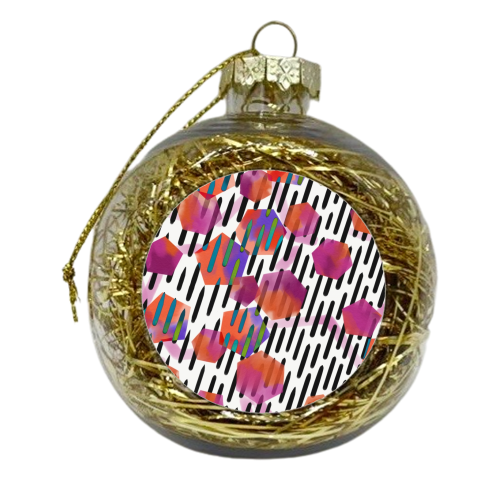 Geo Shapes - xmas bauble by Victoria Krupp-Rombalski