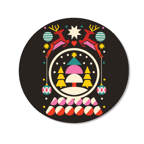 Geometric Christmas Design - Magnet by AbiGoLucky