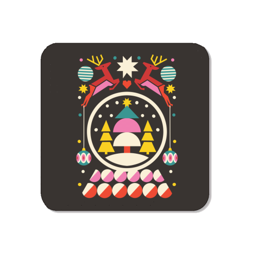 Geometric Christmas Design - Magnet by AbiGoLucky