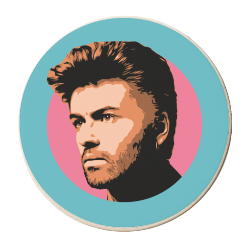 GEORGE - BLUE - personalised beer coaster by DOLLY WOLFE