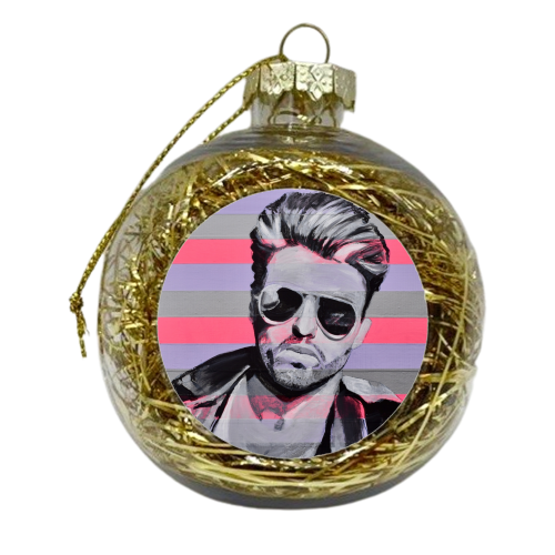 George - xmas bauble by Kirstie Taylor