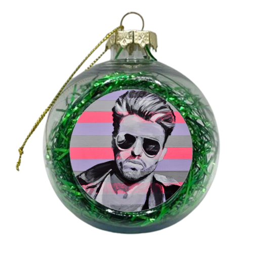 George - xmas bauble by Kirstie Taylor