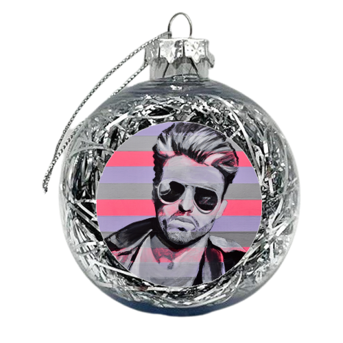 George - xmas bauble by Kirstie Taylor