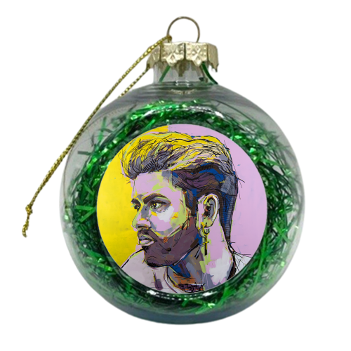 George - xmas bauble by Laura Selevos