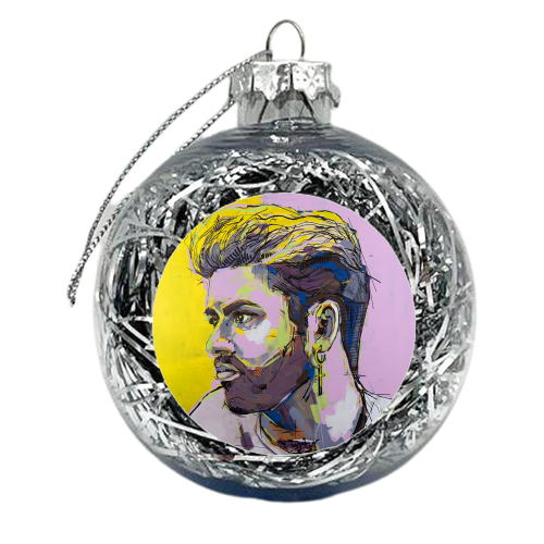 George - xmas bauble by Laura Selevos