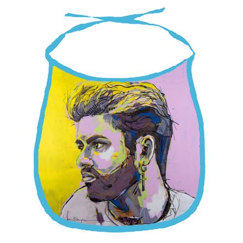 George - funny baby bib by Laura Selevos