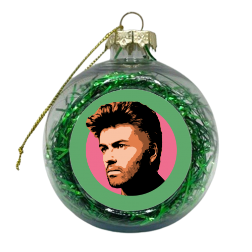 GEORGE - GREEN - xmas bauble by DOLLY WOLFE