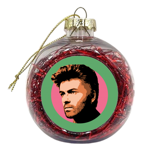 GEORGE - GREEN - xmas bauble by DOLLY WOLFE