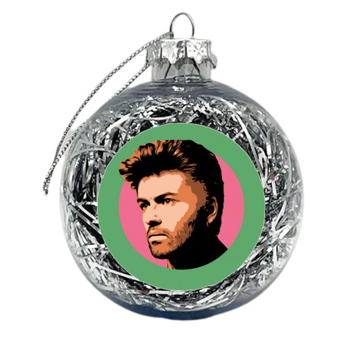GEORGE - GREEN - xmas bauble by DOLLY WOLFE