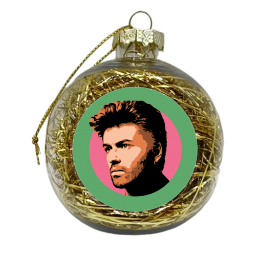 GEORGE - GREEN - xmas bauble by DOLLY WOLFE