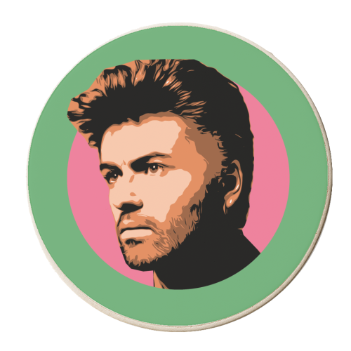 GEORGE - GREEN - personalised beer coaster by DOLLY WOLFE