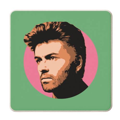 GEORGE - GREEN - personalised beer coaster by DOLLY WOLFE