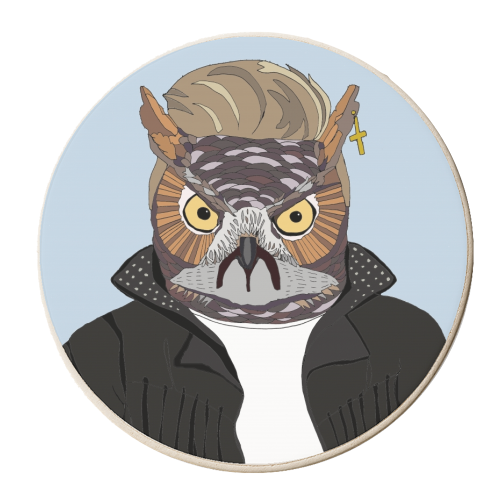 George Michowl - personalised beer coaster by Casey Rogers