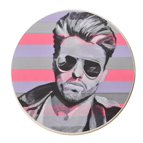 George - personalised beer coaster by Kirstie Taylor