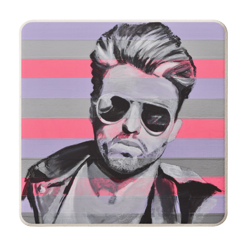 George - personalised beer coaster by Kirstie Taylor