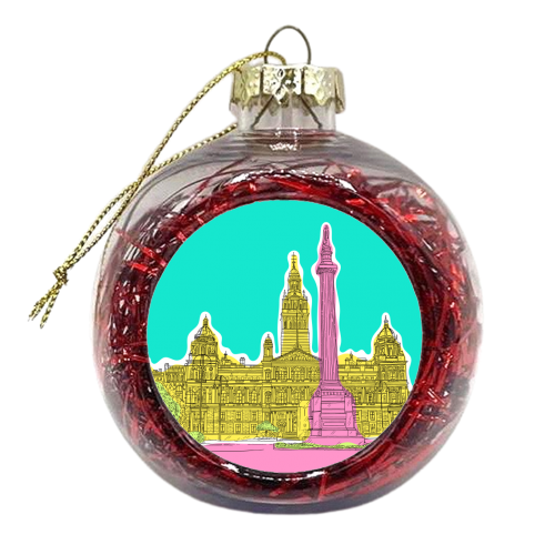 George Square, Glasgow (Scotland) In Colours - xmas bauble by Adam Regester