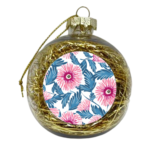 Gerbera Bloom - xmas bauble by Uma Prabhakar Gokhale
