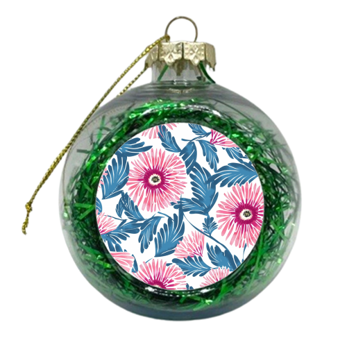 Gerbera Bloom - xmas bauble by Uma Prabhakar Gokhale