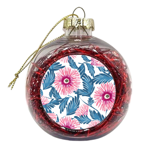 Gerbera Bloom - xmas bauble by Uma Prabhakar Gokhale