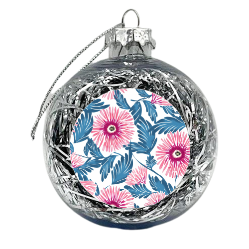 Gerbera Bloom - xmas bauble by Uma Prabhakar Gokhale