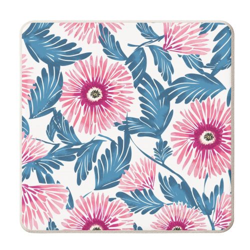 Gerbera Bloom - personalised beer coaster by Uma Prabhakar Gokhale