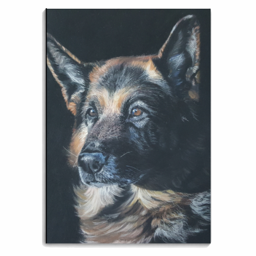 German Shepherd - Patience - personalised A4, A5, A6 notebook by Sarah Perry Fine Art
