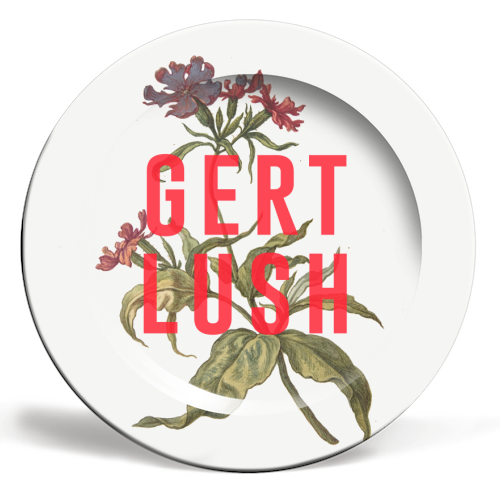 Gert Lush - ceramic dinner plate by The 13 Prints