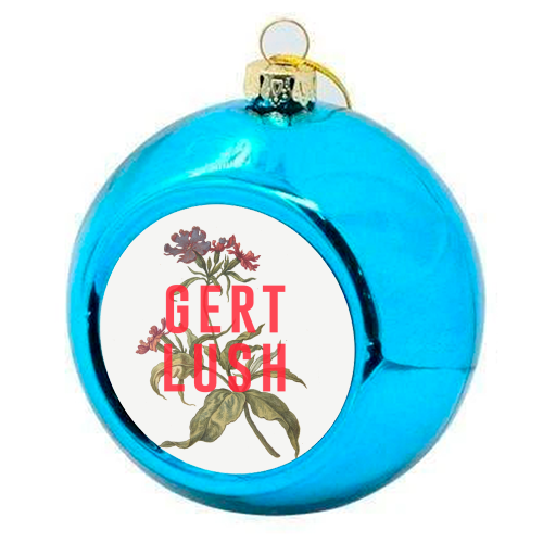 Gert Lush - colourful christmas bauble by The 13 Prints
