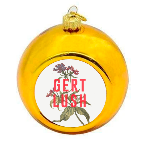Gert Lush - colourful christmas bauble by The 13 Prints