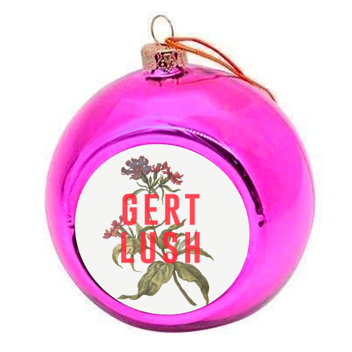 Gert Lush - colourful christmas bauble by The 13 Prints