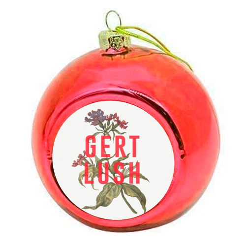 Gert Lush - colourful christmas bauble by The 13 Prints