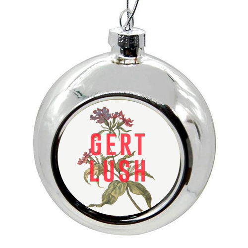 Gert Lush - colourful christmas bauble by The 13 Prints