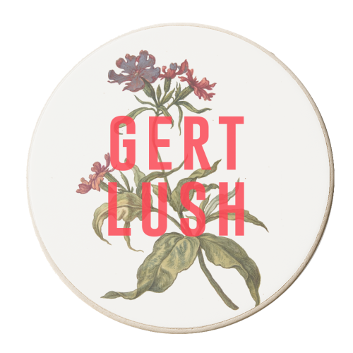 Gert Lush - personalised beer coaster by The 13 Prints