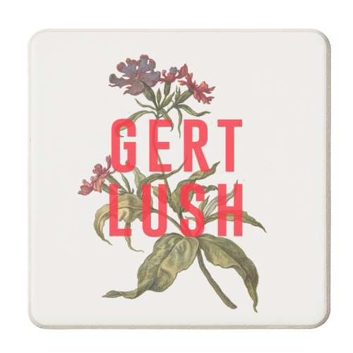 Gert Lush - personalised beer coaster by The 13 Prints
