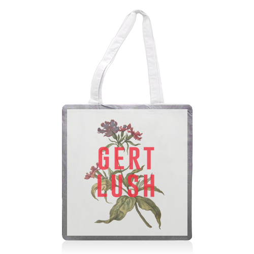 Gert Lush - printed canvas tote bag by The 13 Prints