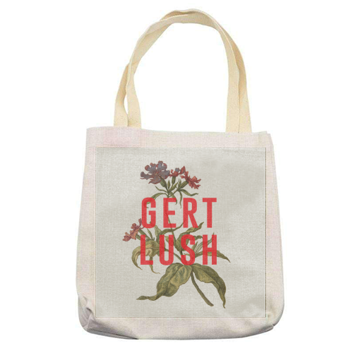 Gert Lush - printed canvas tote bag by The 13 Prints