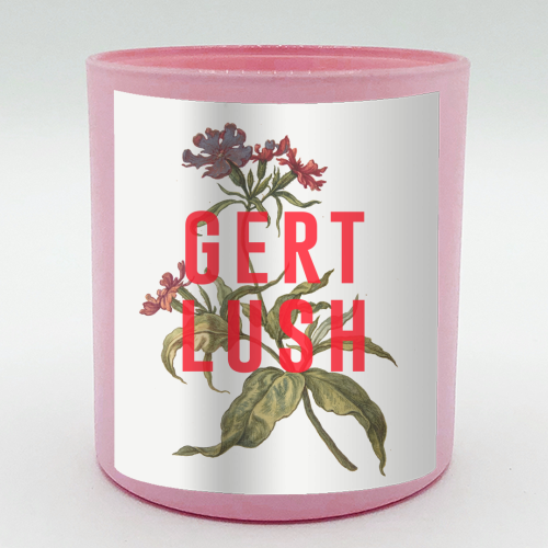 Gert Lush - scented candle by The 13 Prints