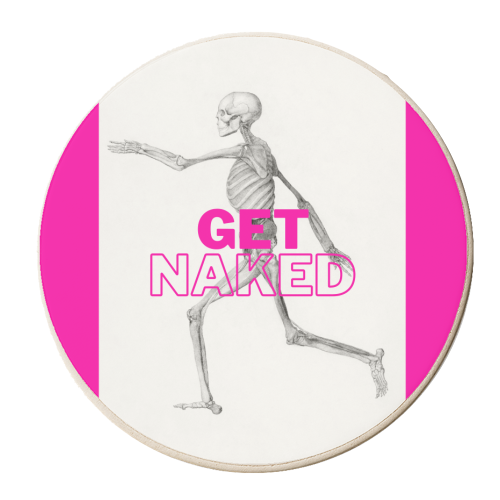 Get Naked - personalised beer coaster by OhMC! Designs