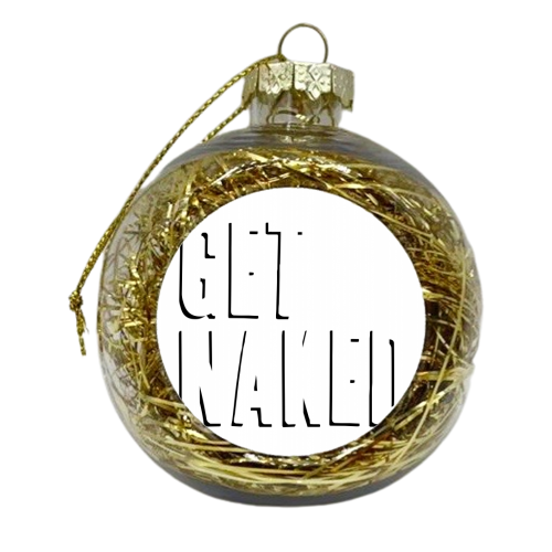 Get Naked Shadow Font - xmas bauble by Toni Scott