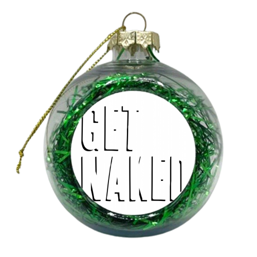 Get Naked Shadow Font - xmas bauble by Toni Scott
