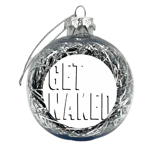 Get Naked Shadow Font - xmas bauble by Toni Scott