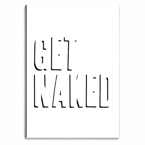Get Naked Shadow Font - personalised A4, A5, A6 notebook by Toni Scott
