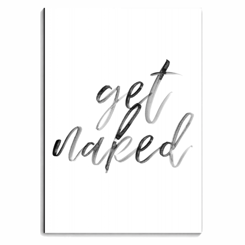 Get Naked Watercolor Script - personalised A4, A5, A6 notebook by Toni Scott